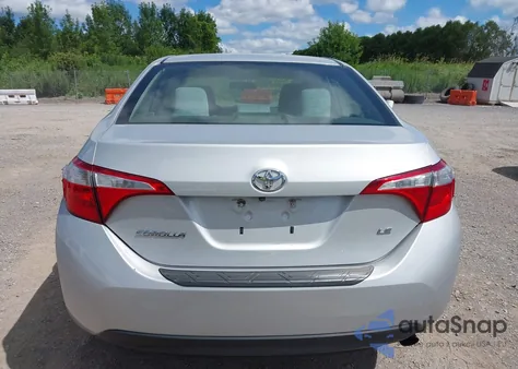2016 Toyota Corolla Le z USA, uszkodzony, nr VIN 2T1BURHE0GC644518